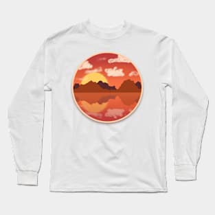 View From the Window - Sunrise // Digital Art Long Sleeve T-Shirt